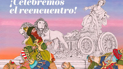 Melchor, Gaspar y Baltasar se reencuentran con la Cibeles en Madrid