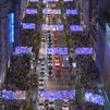 Así luce la Gran Vía recién iluminada desde lo alto