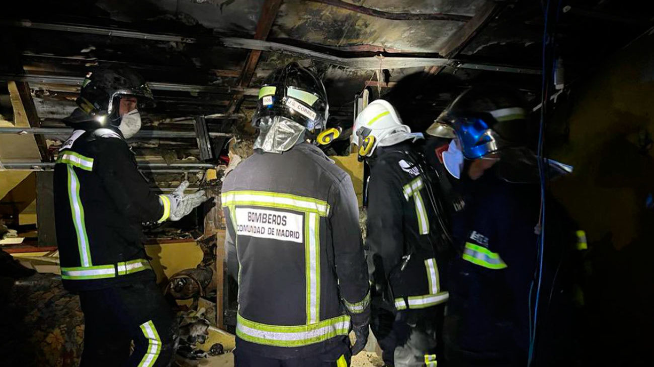 Incendio en una vivienda en Guadarrama, con tres personas atendidas por el  Summa