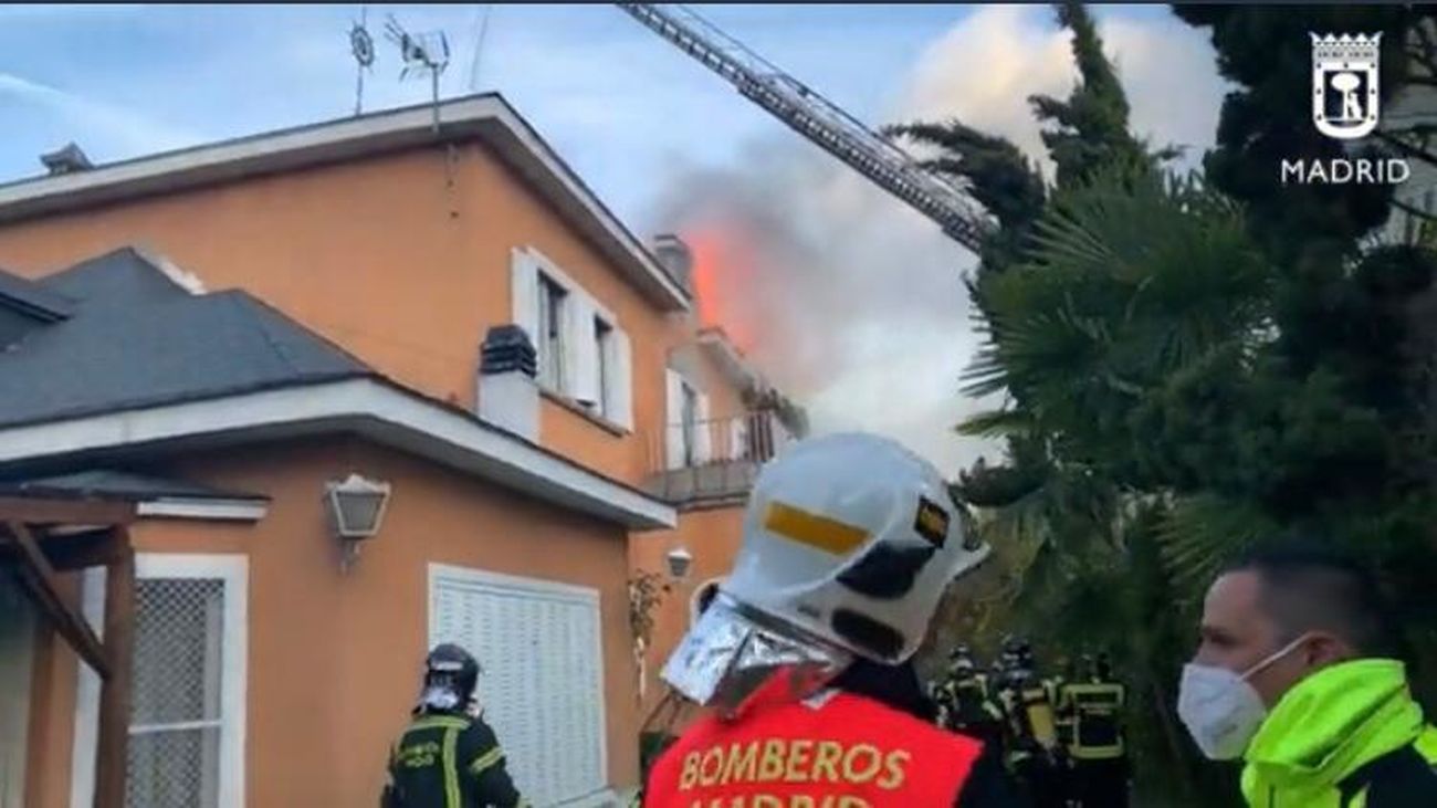 Incendio en una vivienda unifamiliar de La Florida