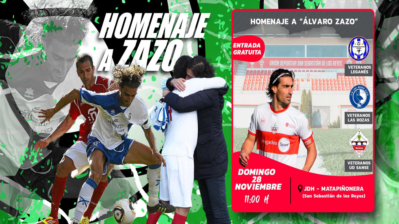 Zazo, dos años después de retirarse, recibe el homenaje del fútbol madrileño