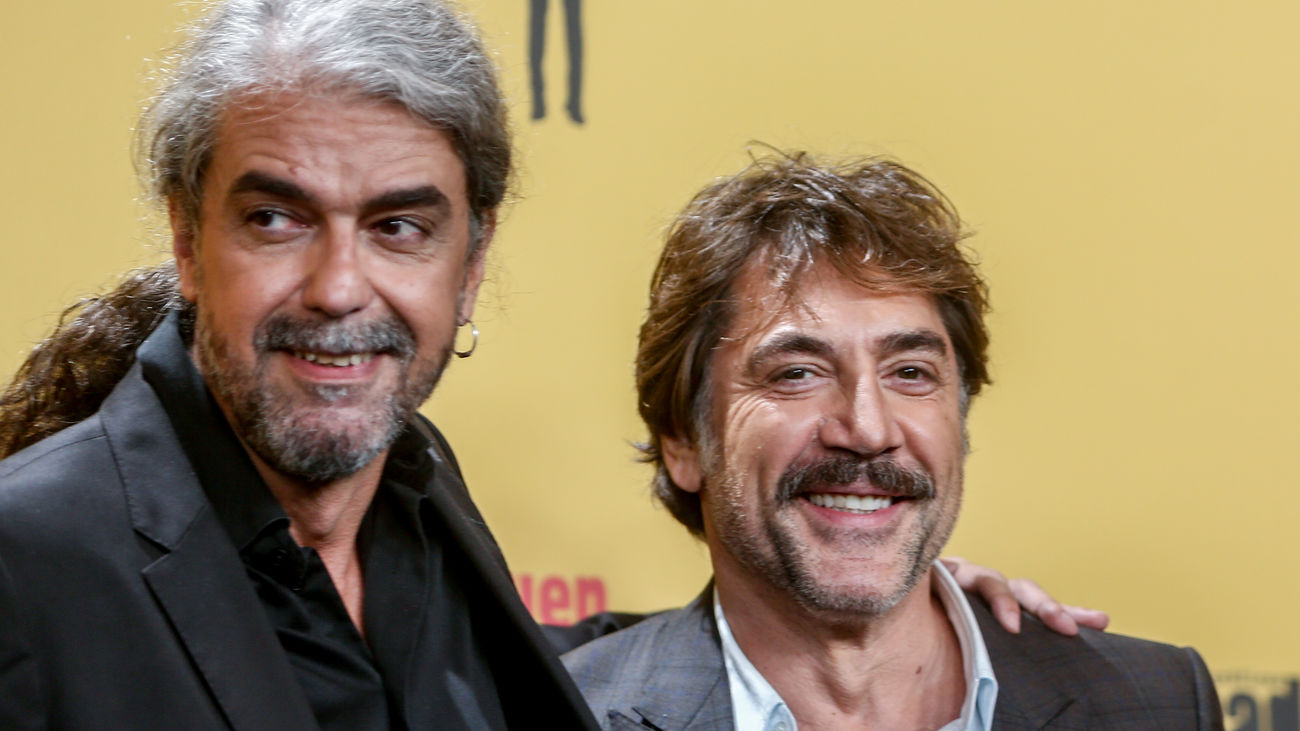 El director Fernando León de Aranoa y el actor Javier Bardem, en la premiere de la película ‘El buen patrón"