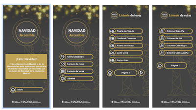 Vuelve 'Navidad Accesible',  la app que permite a  los ciegos 'ver' las luces de Navidad de Madrid