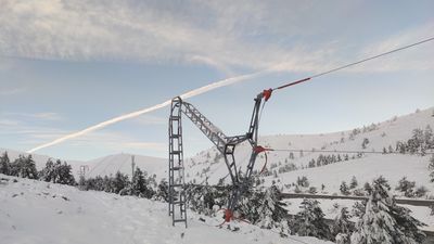 Valdesquí aplaza su apertura por daños  causados por el temporal