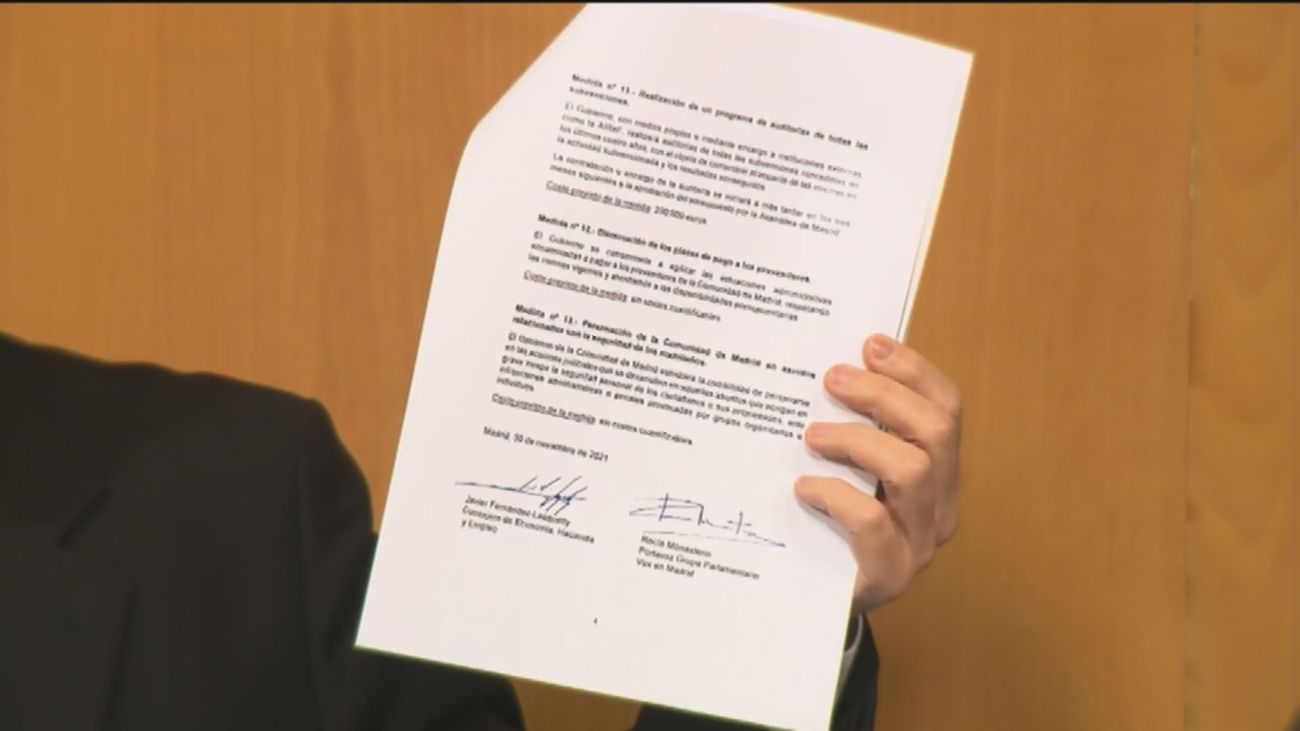 Los grupos de izquierda de la Asamblea de Madrid tachan de "atropello a la democracia" el acuerdo de Presupuestos