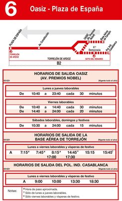 Línea 6 / CONSORCIO DE TRANSPORTES