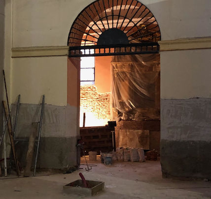Detalle de los trabajos que se realizan en una capilla del templo / AYTO LEGANÉS