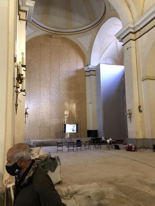 Nave principal y cúpula de la Iglesia San Salvador de Leganés / AYTO LEGANÉS