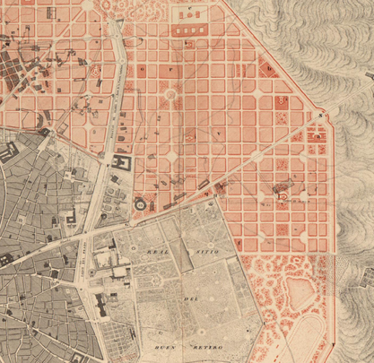 El 'Plan Castro' con el proyecto del Barrio de Salamanca / AYTO MADRID