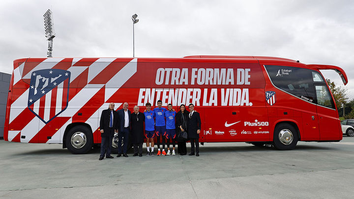 El Atlético de Madrid estrena autobús