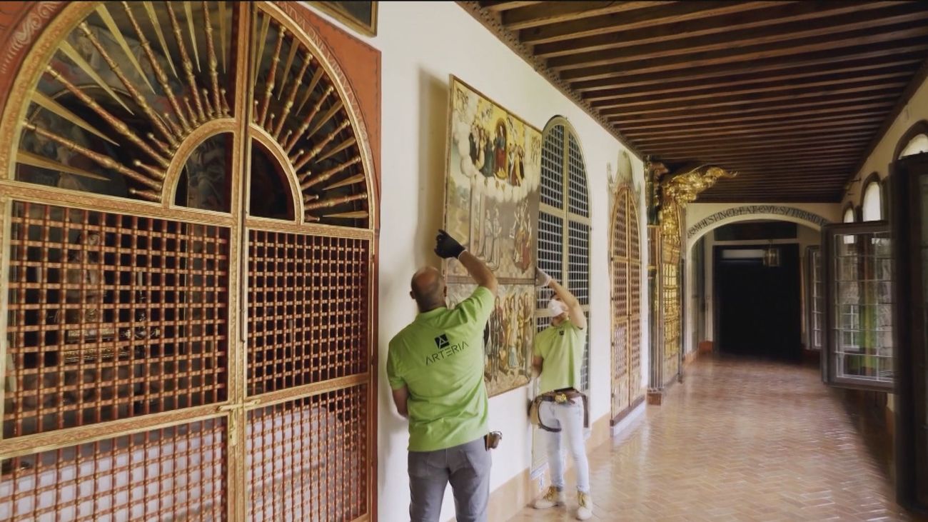 Las Descalzas Reales recibe la visita de la Reina antes de su reapertura este viernes