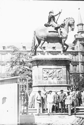 Inauguración de la estatua de Felipe III en la Plaza Mayor / SANTOS YUBERO