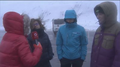 El mal tiempo impide abrir las pistas de esquí de Navacerrada