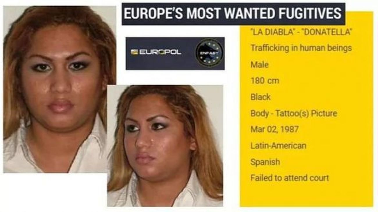 Ficha de 'La Diabla' en Europol