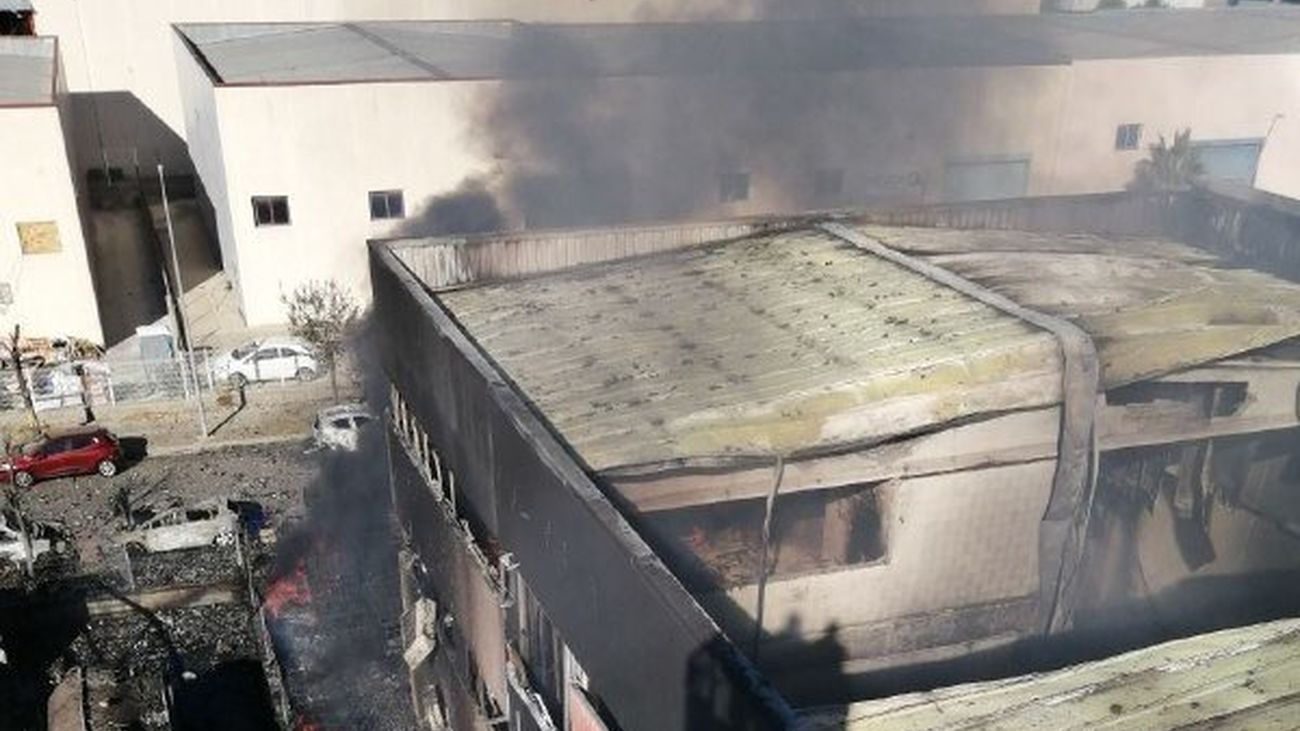 Incendio en una empresa  de residuos químicos de Tarragona