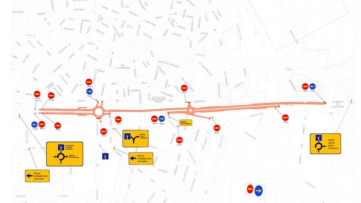 Desvío temporal de la ruta de los autobuses en el Paseo de Europa de San Sebastián de los Reyes / AYTO SAN SEBASTIÁN DE LOS REYES