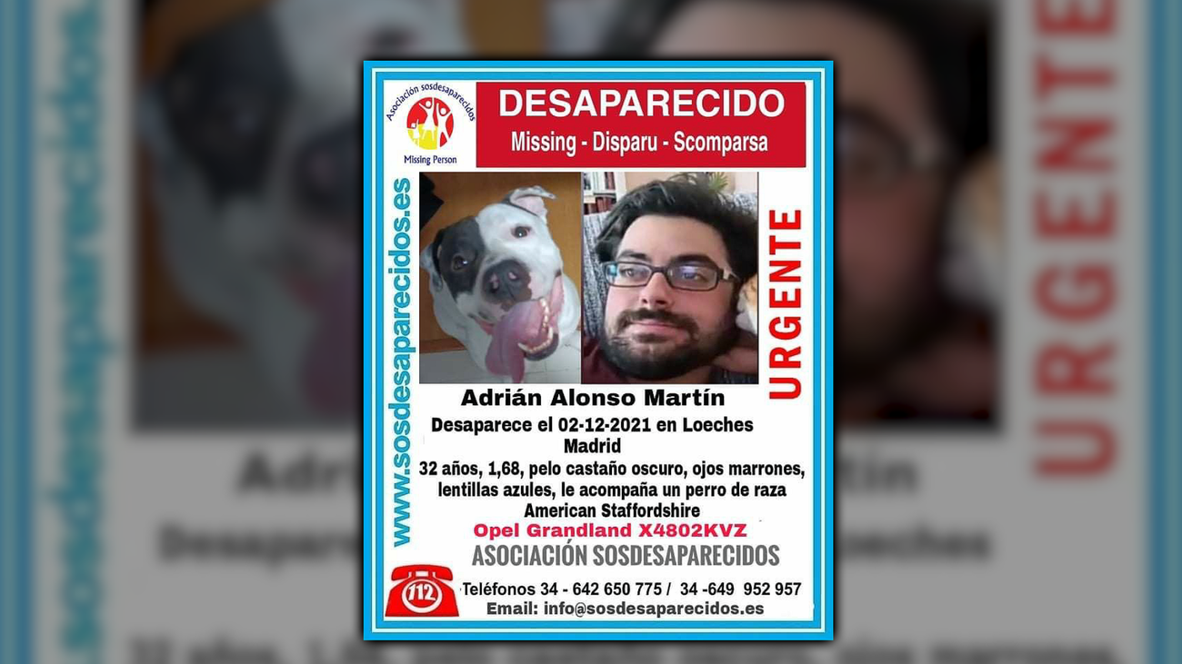 Continúa la búsqueda para dar con el paradero de Adrián Alonso Martín en Torrejón de Ardoz