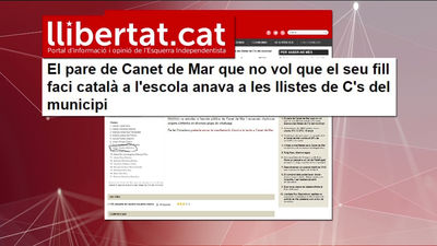 Una web independentista continúa los ataques a la familia de Canet que pidió estudiar en castellano