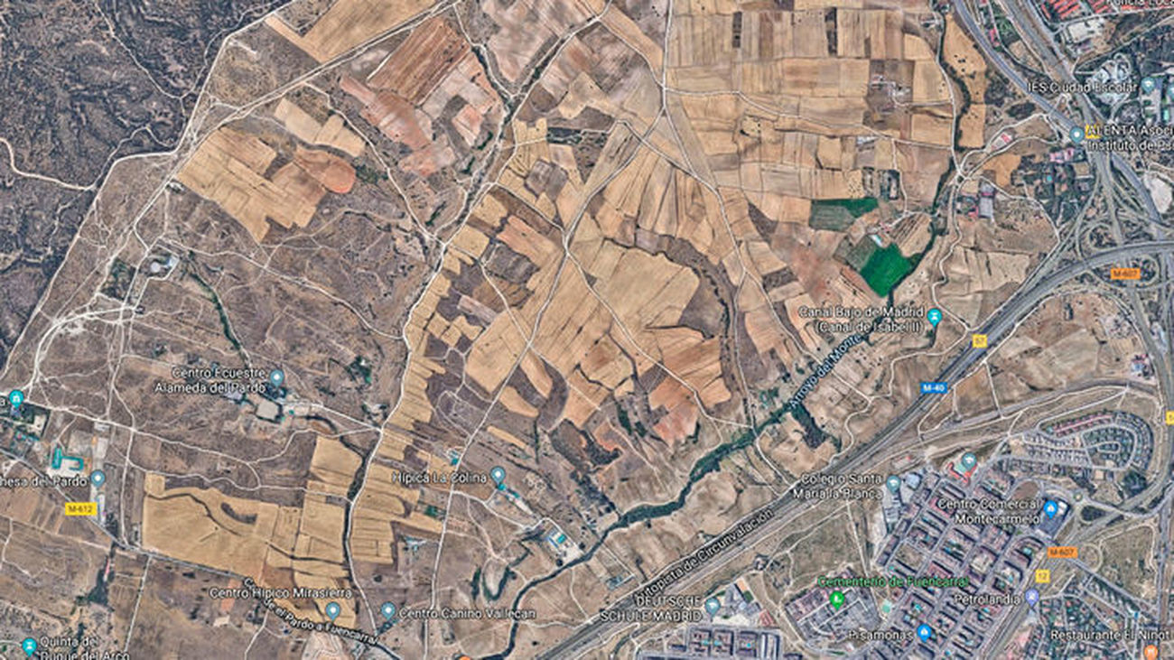 Imagen de satélite de Fuencarral-El Pardo