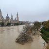 Alerta máxima en Zaragoza por la crecida del Ebro