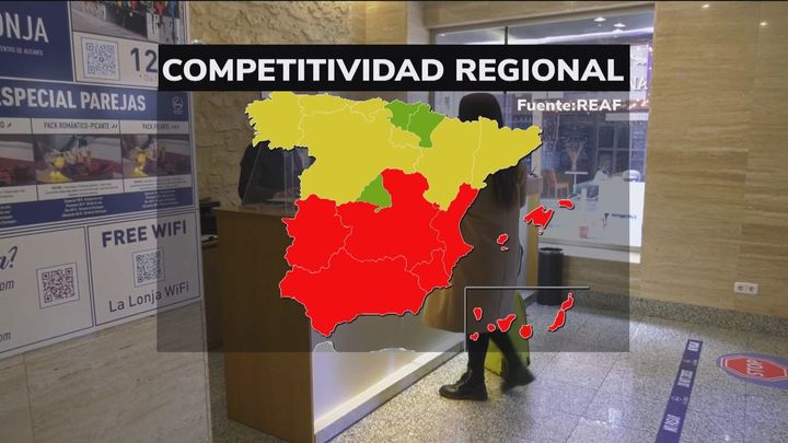 Madrid, Navarra y País Vasco continúan a la cabeza del ranking de competitividad regional