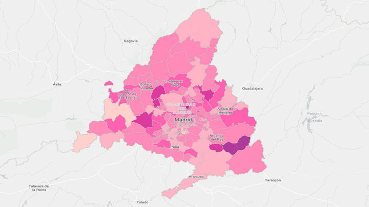 El 17% de las zonas básicas de salud de Madrid en riesgo alto por Covid