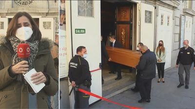 Último adiós a Verónica Forqué en el Teatro Español de Madrid