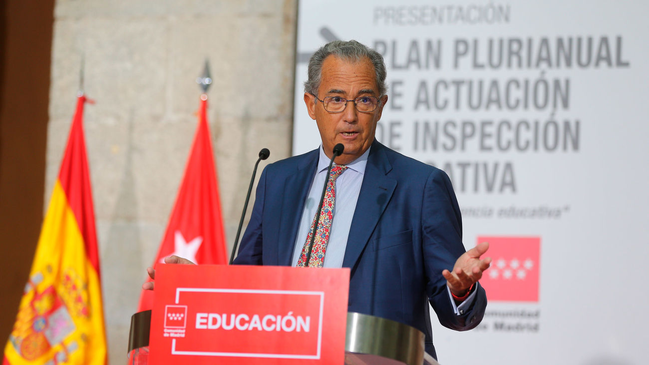 El consejero de Educación de la Comunidad de Madrid, Enrique Ossorio