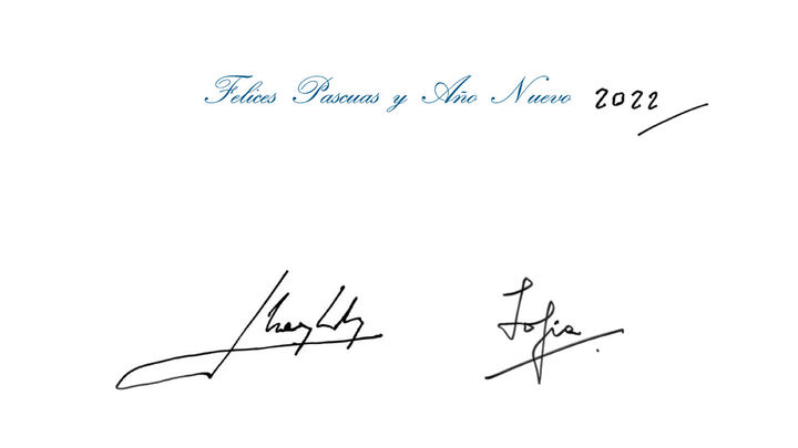 Felicitación de Navidad de Juan Carlos I y doña Sofía / CASA REAL