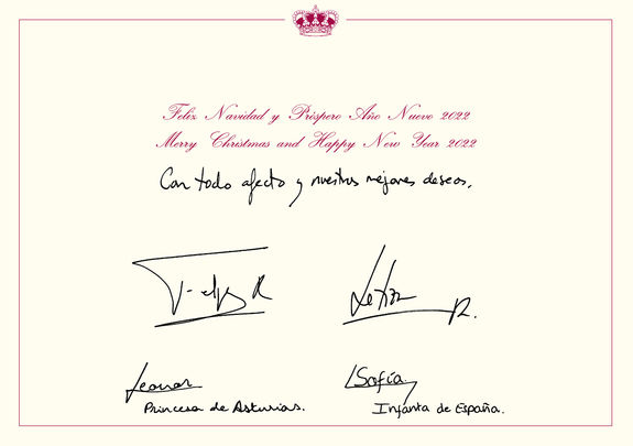 Felicitación de Navidad de los reyes de España / CASA REAL
