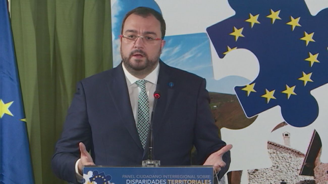 El presidente asturiano, Adrián Barbón