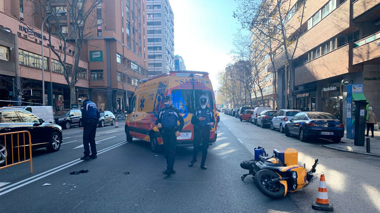 Atropello en la calle Orense