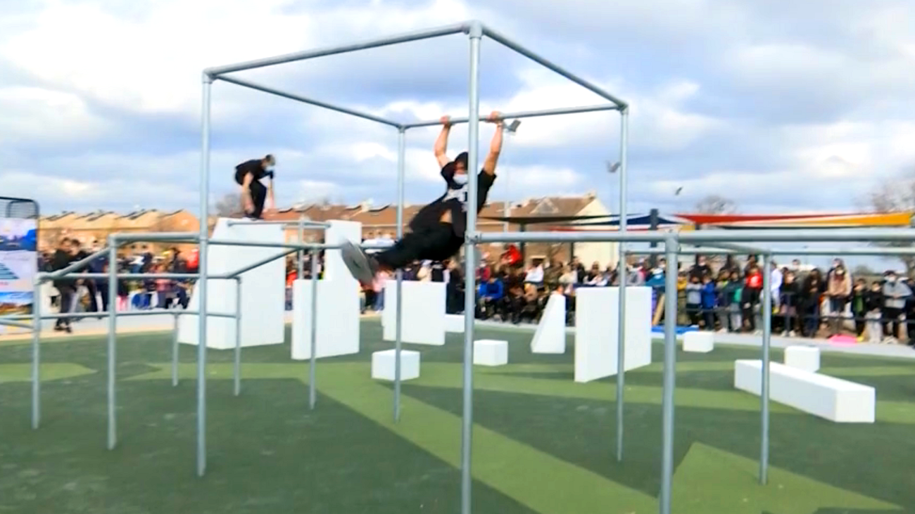 San Martín de la Vega inaugura su primera pista de Parkour
