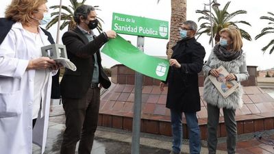 Alcobendas inaugura la Plaza de la Sanidad Pública en homenaje a los sanitarios