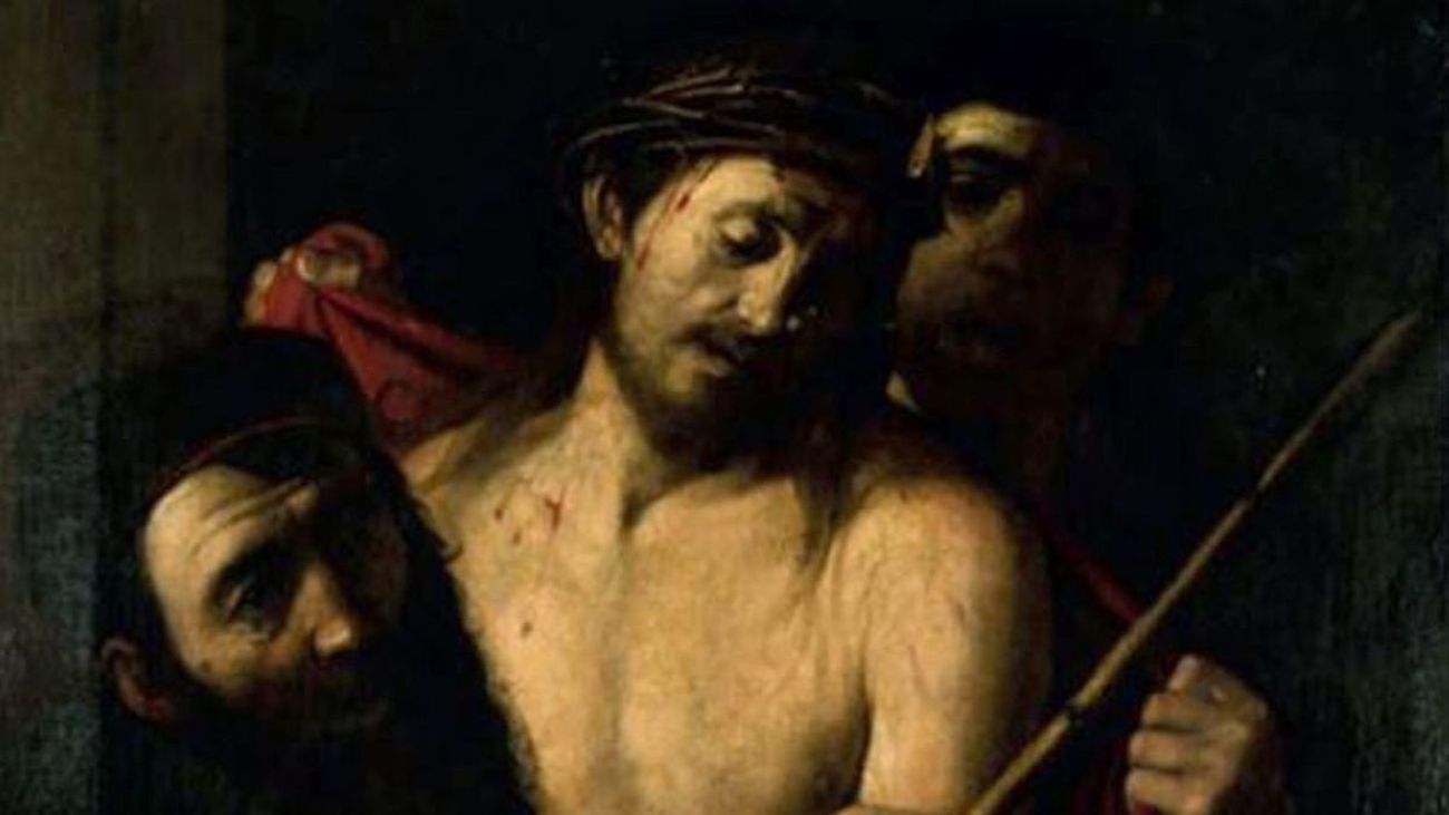 El cuadro  de un eccehomo atribuible a Caravaggio