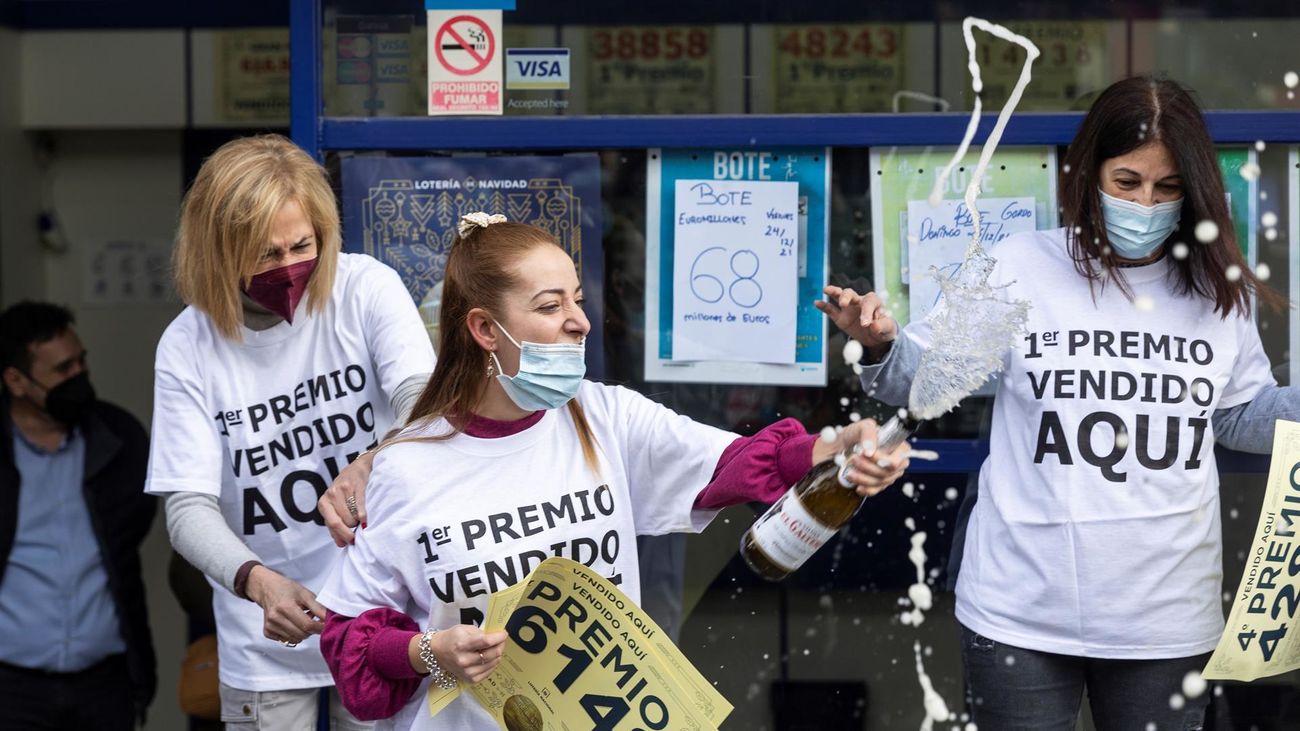 El Gordo más alto de la historia sonríe a Madrid