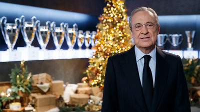 Florentino Pérez brinda por un 2022 con “nuevos títulos”