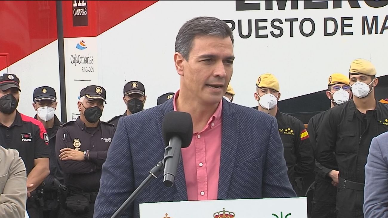 Sánchez asegura que no se olvidará de La Palma pero pide paciencia