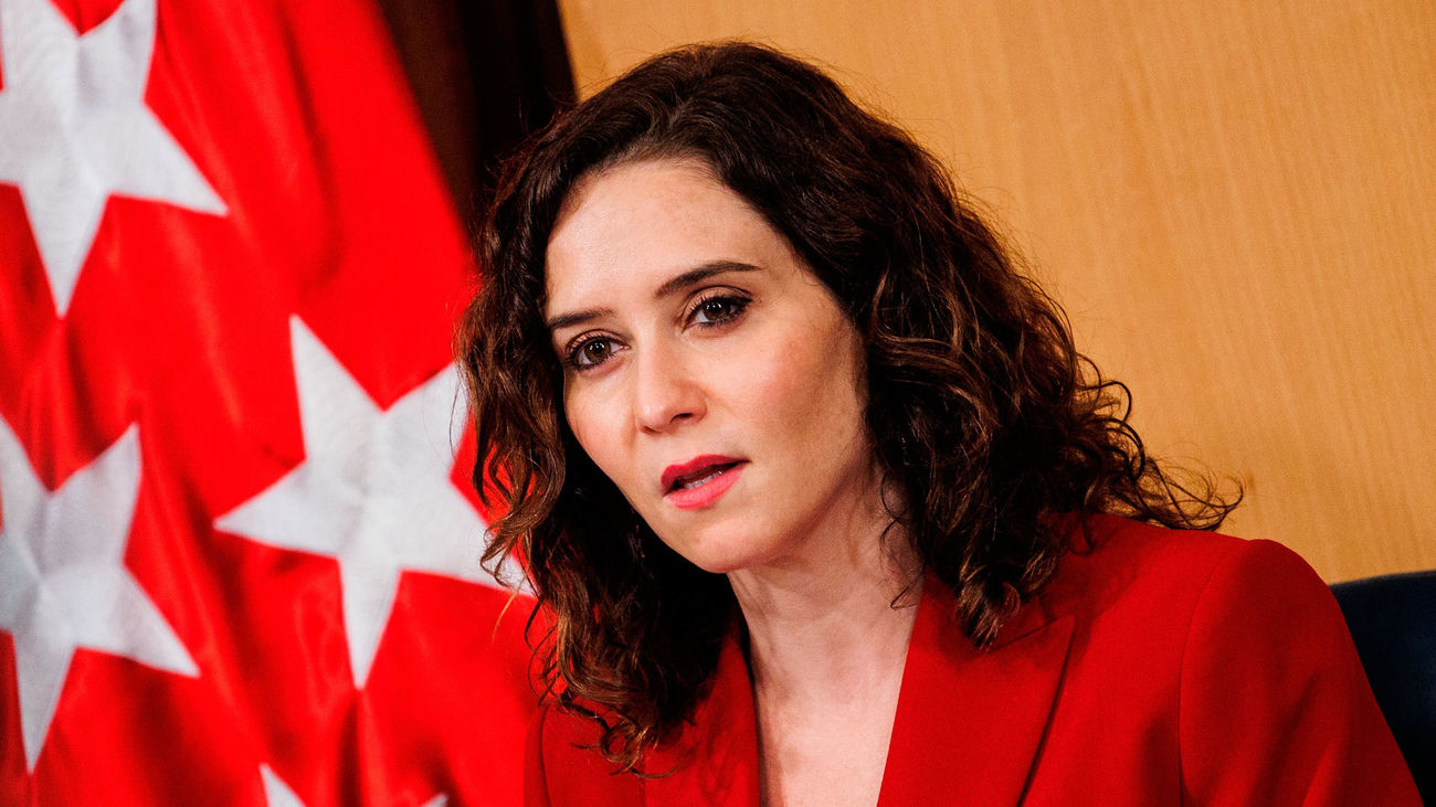 La presidenta de la Comunidad de Madrid, Isabel Díaz Ayuso