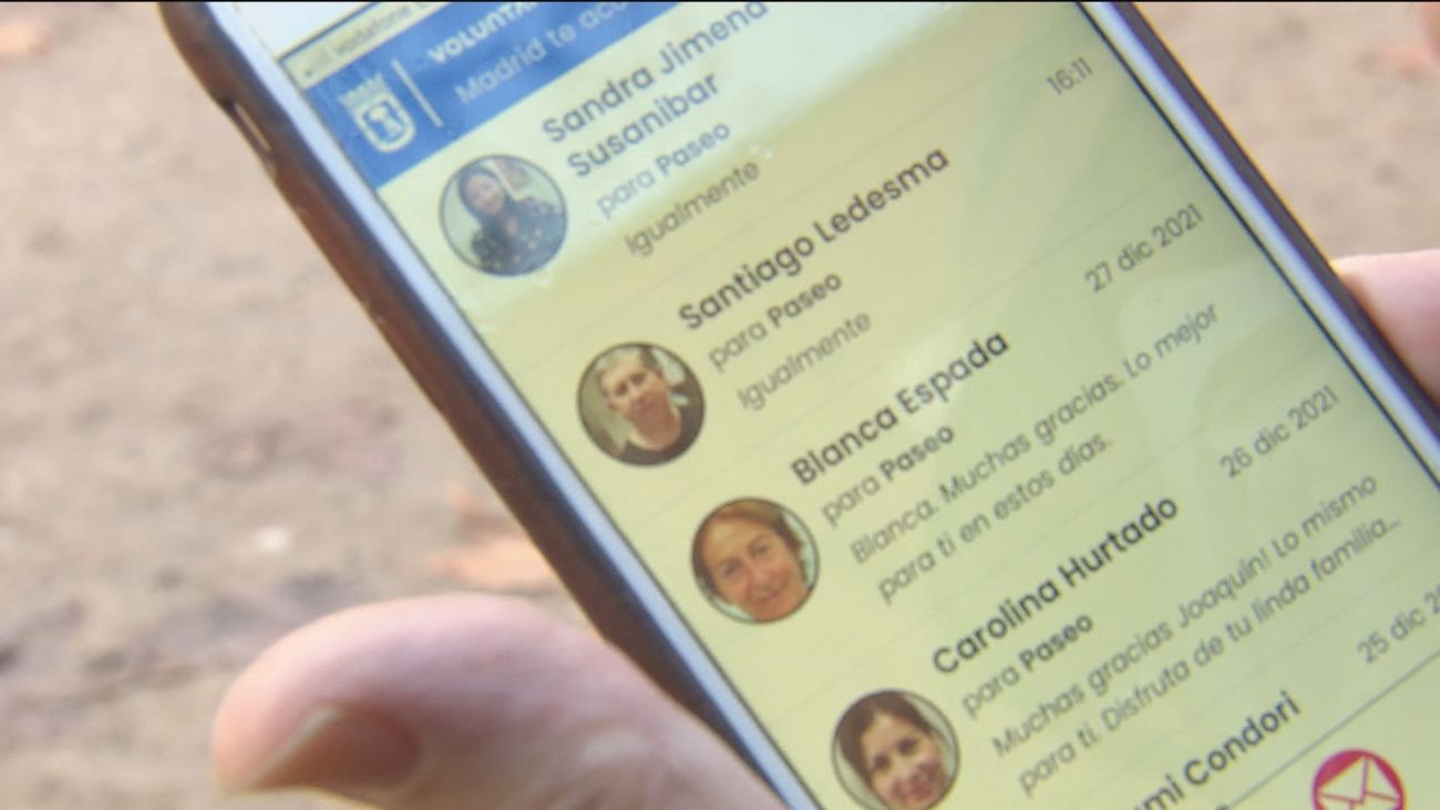 'Madrid acompaña', una aplicación gratuita y solidaria para evitar la soledad de los mayores