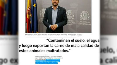 Alberto Garzón desata la polémica tras criticar a las macrogranjas