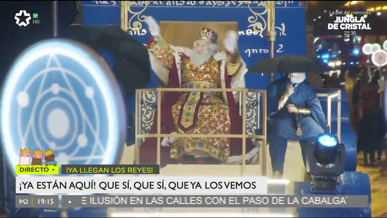 Así llegaban Melchor, Gaspar y Baltasar a Madrid