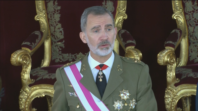 El rey Felipe VI transmite "afecto y admiración" a las Fuerzas Armadas durante la Pascua Militar