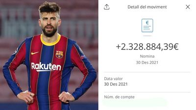 Piqué publica su nómina para desmentir informaciones sobre su salario