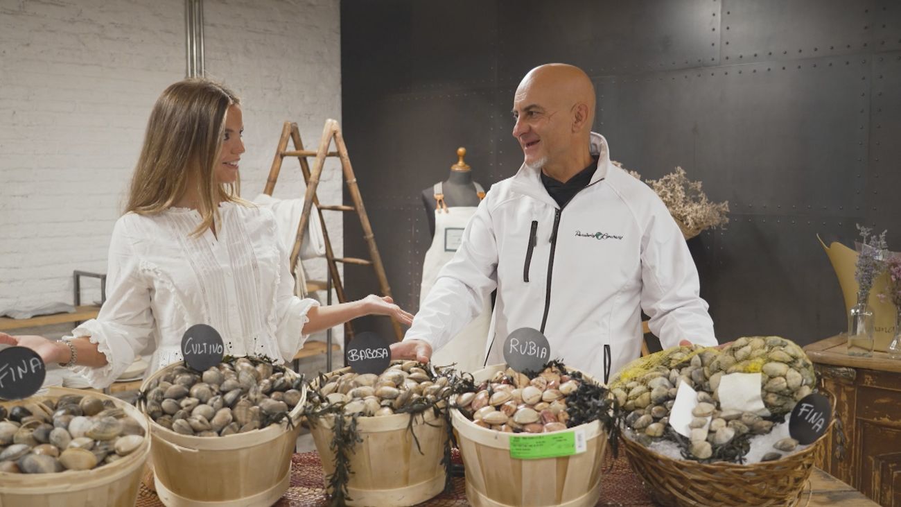 Almejas frescas en pleno centro de Madrid