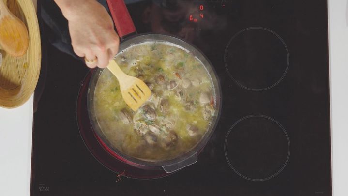 Receta de coliflor con almejas
