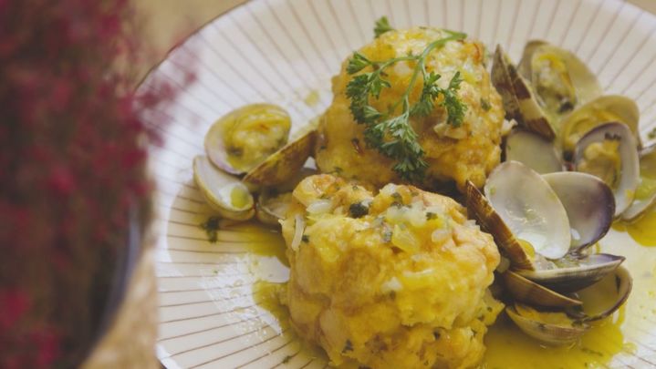 Receta de coliflor con almejas