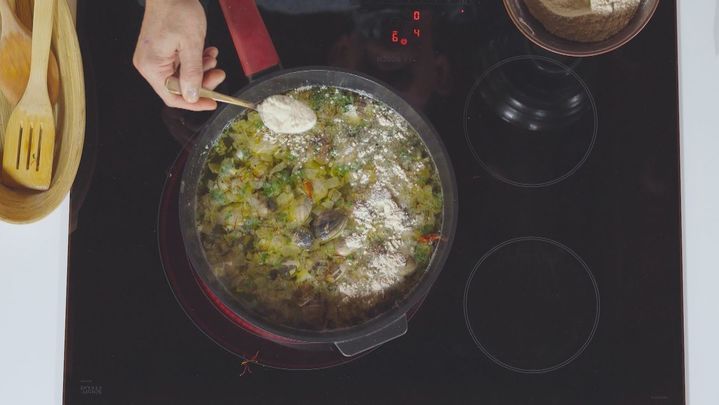 Receta de coliflor con almejas