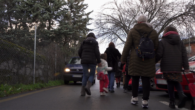 Los padres de un colegio de Collado Villalba denuncian la completa inseguridad para acceder al centro