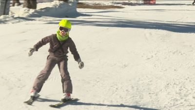 Abren las pistas de El Escaparate y El Telégrafo en Navacerrada con nieve artificial
